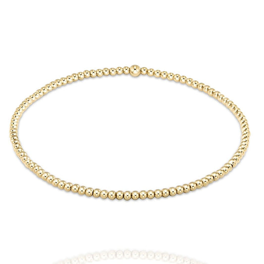 original gold bead bracelet - 2mm