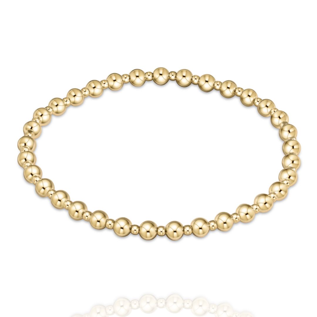graceful gold bead bracelet